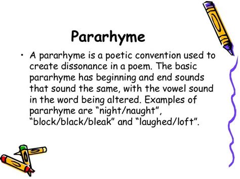 pararhyme examples.